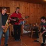 2015 sax with guitar and cahon